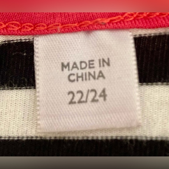 Avenue Blue White & Pink Striped Lightweight Stretchy Tunic Top Size 22/24 - Picture 8 of 10